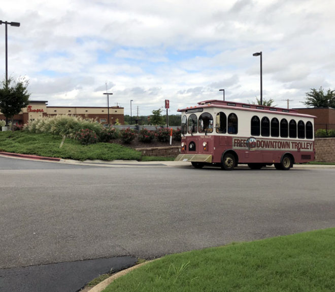WHERE  CAN “SPARKY” THE TROLLEY TAKE YOU AROUND HISTORIC DOWNTOWN BRANSON?
